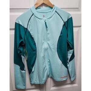 Sea Doo Women's Long Sleeve Top Jacket Rash Guard Large Glacier UV Protection